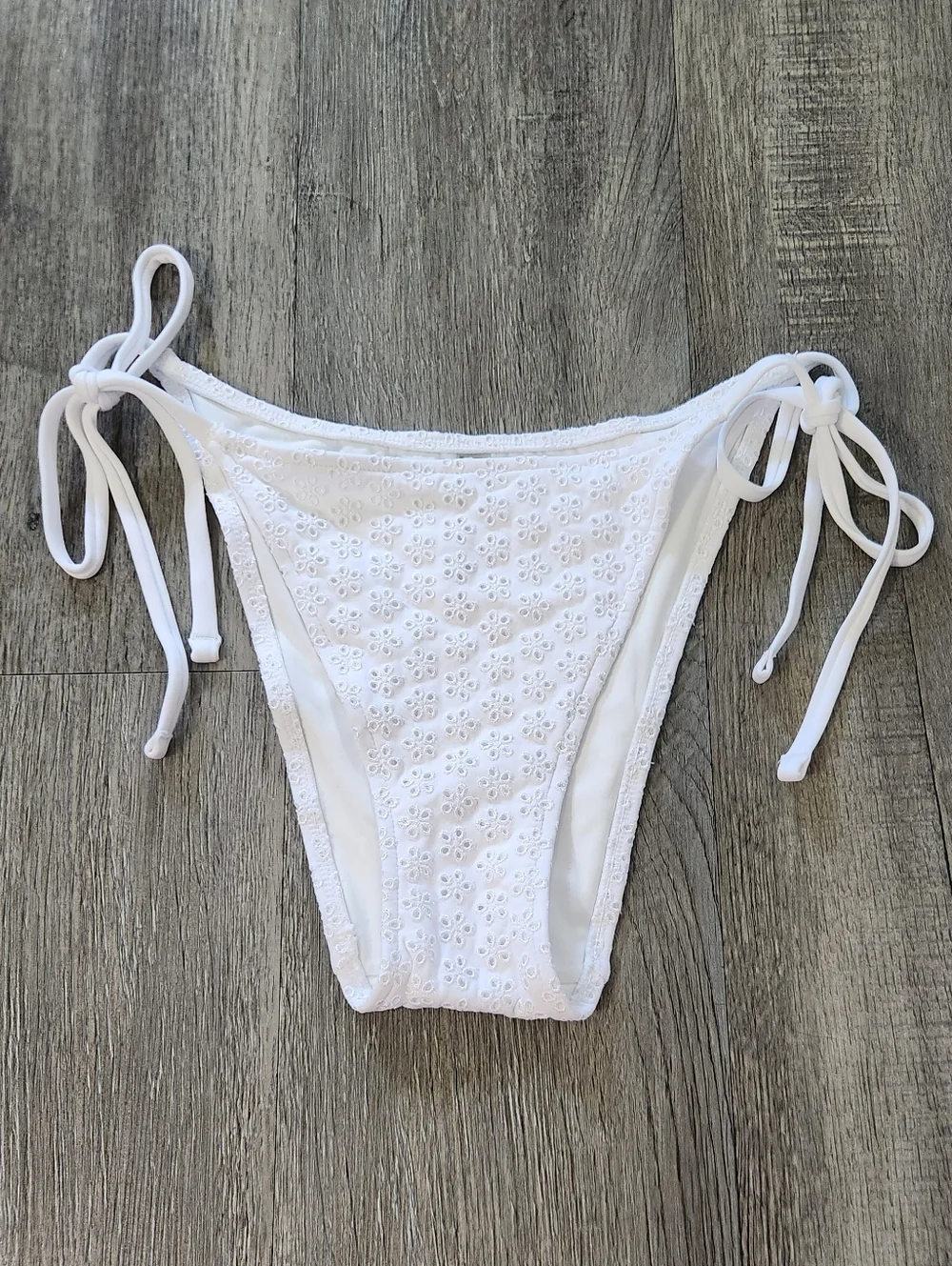 New!Frankies Bikini x Pink Bridgette‎ Eyelet Bikini Bottom